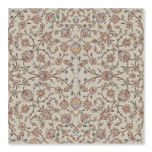 Papier Peint beige floral (Recto)
