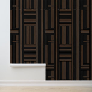 Papier Peint Belle Planche en bois tissée Faux/Shiplap