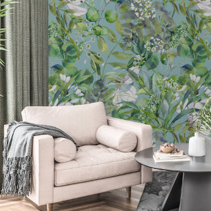 Papier Peint Belles Fleurs Et Feuilles Botaniques Modernes