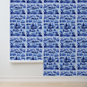 Papier Peint BESTIAIRE MÉDIÉVAL FAIRE DE LA MUSIQUE, Lion violo