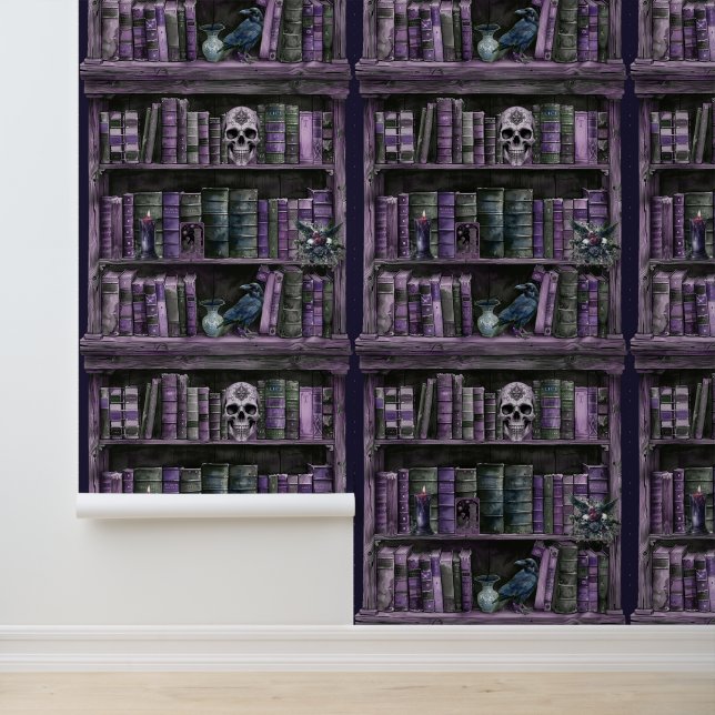 Papier Peint Bibliothèque Purple Witchy (Application)