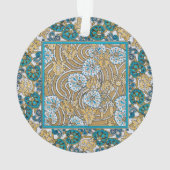 papier peint bleu art nouveau cyclamen (dos)