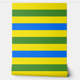 Papier Peint Bleu vert et jaune