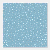 Papier Peint Blue Hearts & Dots Pattern – Cute Hand-Drawn Desig (Recto)