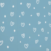 Papier Peint Blue Hearts & Dots Pattern – Cute Hand-Drawn Desig (Couture)