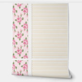 Papier Peint Blushing Rose Lines (Déroulement)