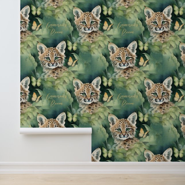 Papier Peint Bobcat Cute bébé animal personnalisé (Application)