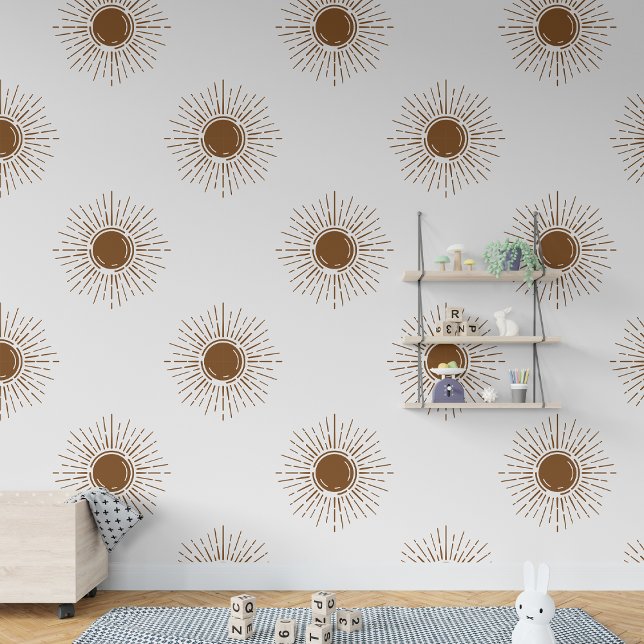 Papier Peint Bohème bohème rustique Sun (Rustic Bohemian Boho Sun Wallpaper)