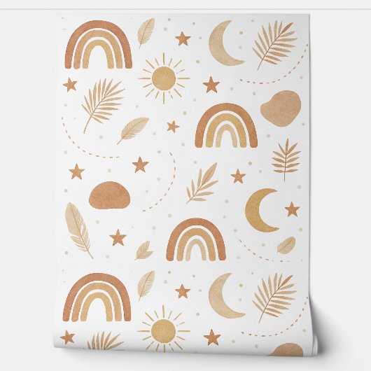 Papier peint Boho Celestiy (Déroulement)