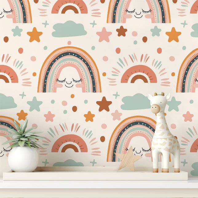 Papier Peint Boho Rainbow Nursery (Créateur téléchargé)