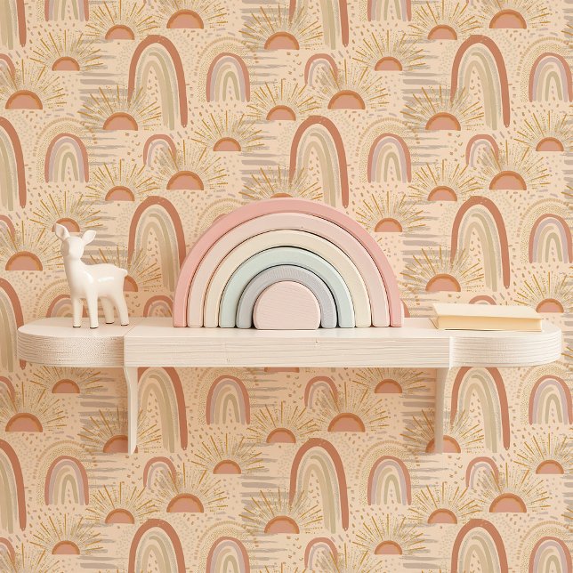 Papier Peint Boho Rainbow Nursery (Créateur téléchargé)