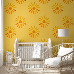 Papier Peint Boho Yellow Sun Baby Girls