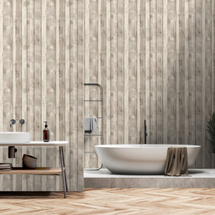 Papier Peint Bois de bouleau blanc rustique