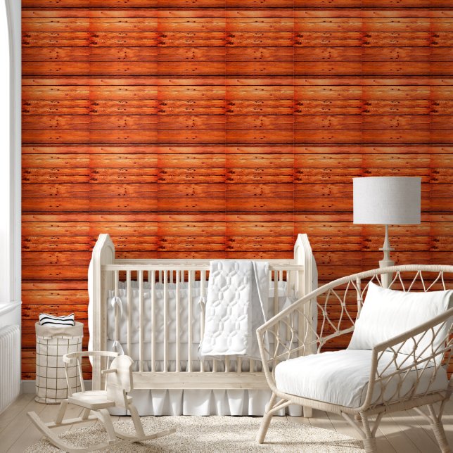 Papier peint Bois Rouge Mahogany (Enfants)