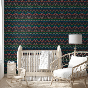 Papier Peint Bois sombre Terre Zigzag Chevron