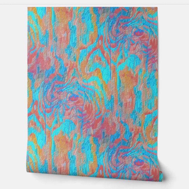 Papier Peint Bois tropical (Déroulement)