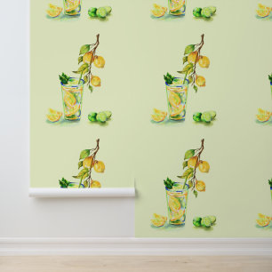 Papier Peint Boisson de jus de citron frais