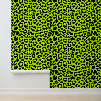 Bold Bright Green 1980 Punk Empreinte de léopard