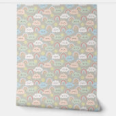 papier peint ‘Bonjour bébé’  (Déroulement)