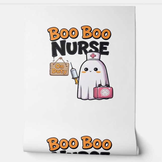 Papier Peint Boo Boo Infirmière En Service Classique T-Shirt (Déroulement)