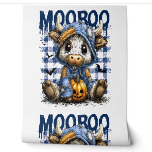 Papier Peint Boo Halloween effrayant Highland Cow