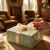 Papier peint Botanique Art Nouveau - Mint Green