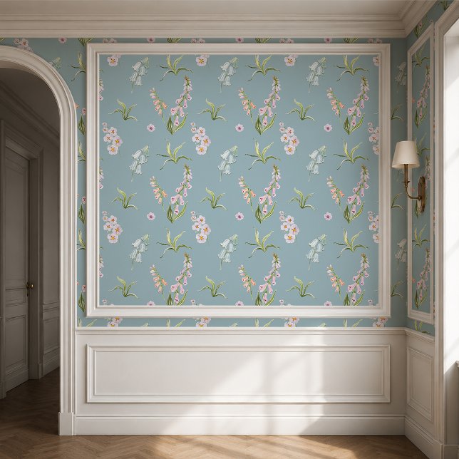 Papier Peint Botanique de Prairie Anglaise (Créateur téléchargé)