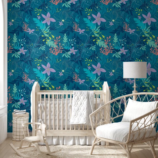 Papier Peint Botanique marine (Enfants)