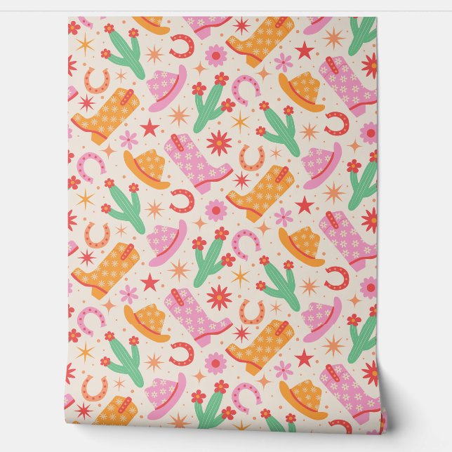 Papier Peint Bottes pour fille super et Motif Casquette avec Ca (Déroulement)