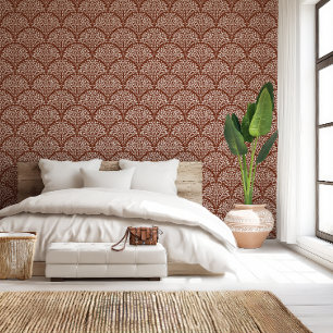 Papier Peint Bouche à feuilles chics Boho