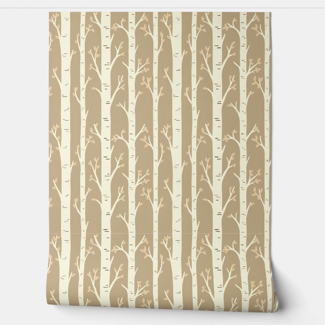 Papier Peint Bouleaux (Déroulement)