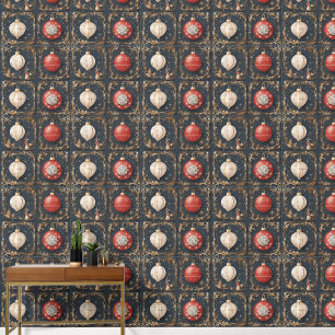 Papier Peint Boules de Noël décoratives modernes