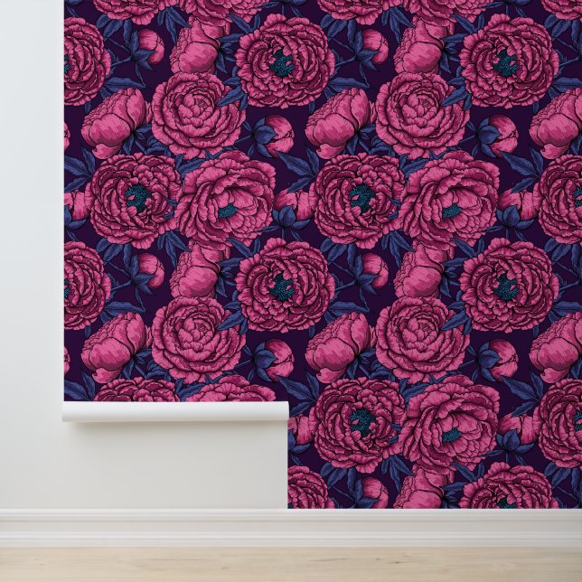 Papier Peint Bouquet de galets roses (Application)