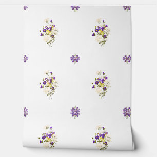 Papier peint Bouquet violet