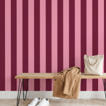 Bourgogne Rose Grand Motif Rayure Gras Rouge Ceris