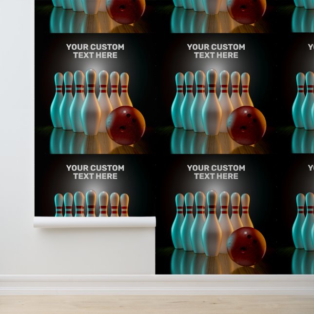 Papier Peint Bowling de texte personnalisé (Application)