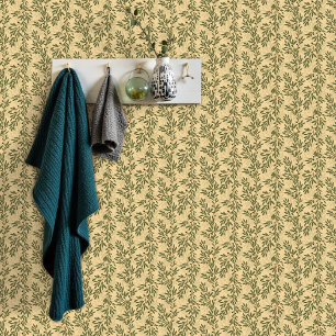 Papier Peint Branche d'Olivier Vert Motif Méditerranéen