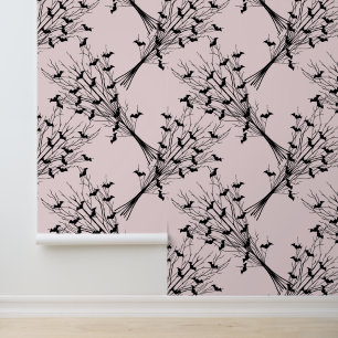 Papier Peint Branches Éffrayantes de chaume gothique rose d'Hal