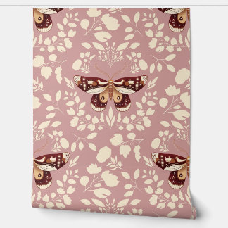Papier peint Brown Moth & Cream Folift