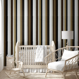 Papier peint Brown Noir Beige & Blancs