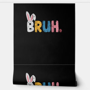 Papier Peint Bruh Bunny Pâques mignonne mème pour les enfants