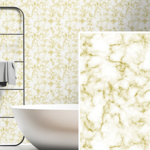 Papier Peint Brun Taupe Beige Clair sur Marbre Blanc 
