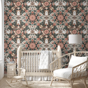 Papier Peint Bunnies Joueurs & Harmonie Florale
