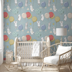 Papier Peint Bunny Bunnies Balloons Ballons Couvre-Mur