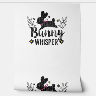 Papier Peint Bunny Whisperer Funny Lapin Graphisme lapin