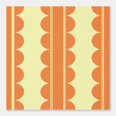 Papier Peint Burnt Orange Scalloped Wallpaper (Recto)