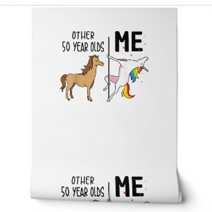 Papier Peint Cadeau licorne 50 ans anniversaire et moi pour ell