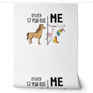 Papier Peint Cadeau licorne 57 ans anniversaire et moi pour
