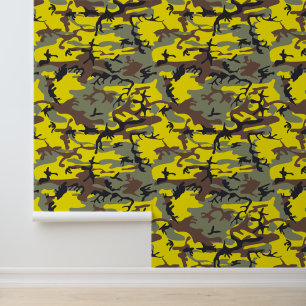 Papier Peint Camouflage jaune et marron, Militaire, Armée