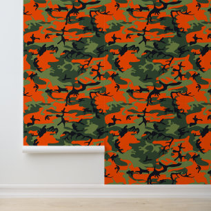 Papier Peint Camouflage orange et vert, Militaire, Armée